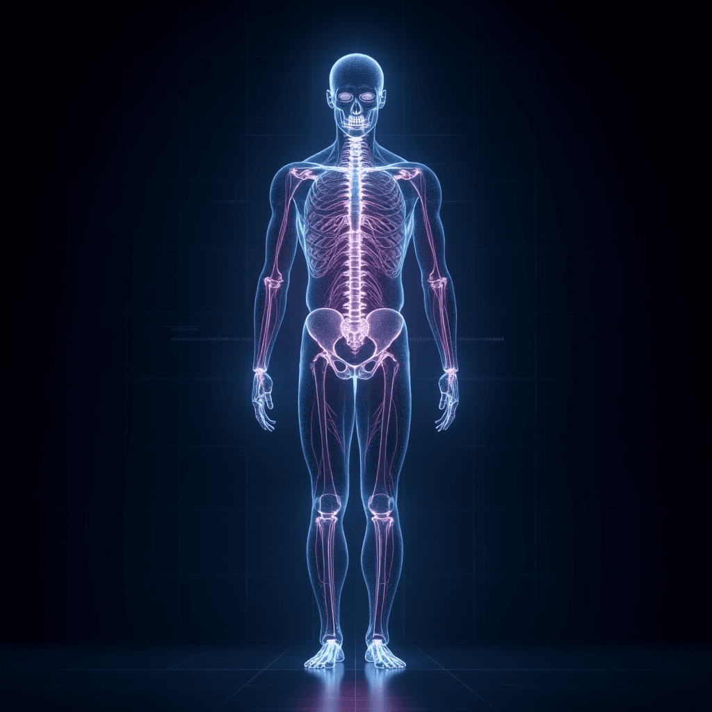 Visualization of the R8 system's REMAP stage, showing brain-body connection.